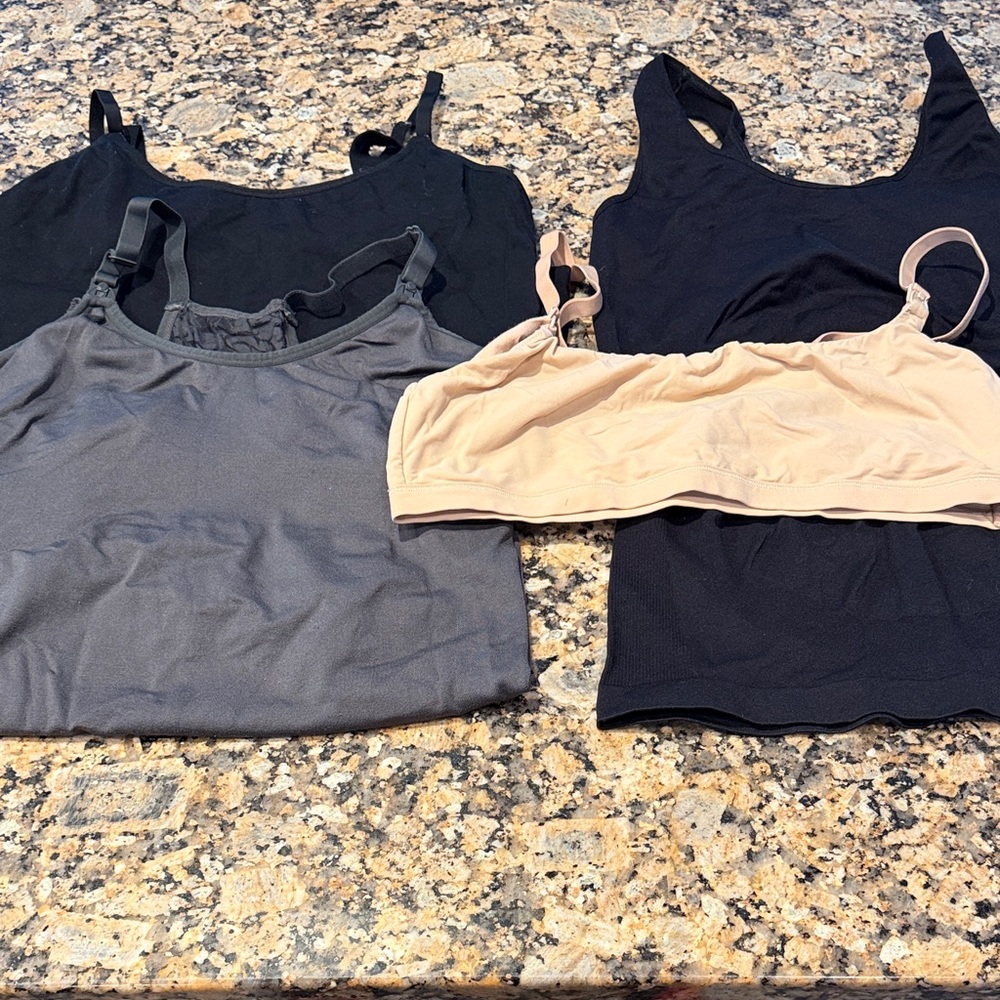 Maternity Support Nursing Tanks and Bralette